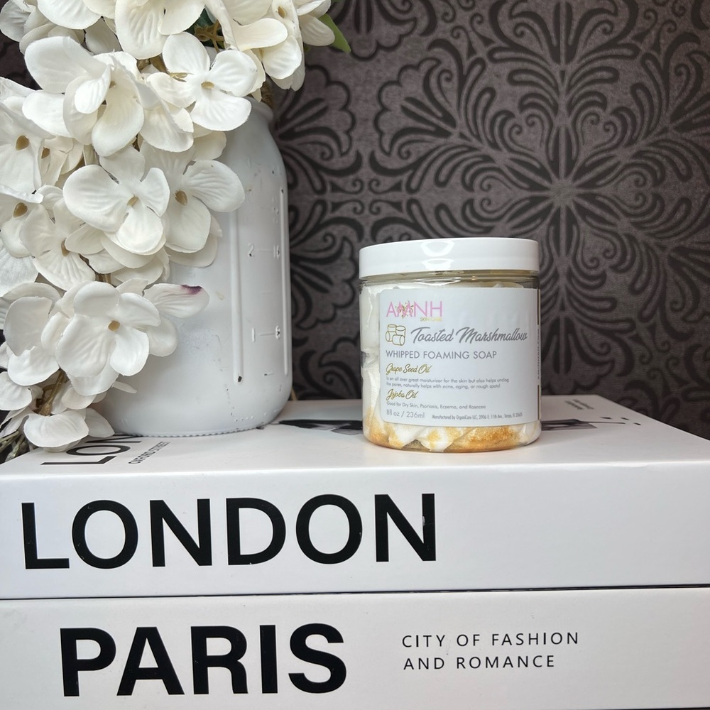 AMINNAH Toasted Marshmallow Whipped Foaming Soap